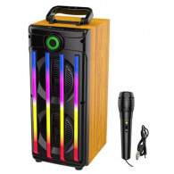 Haut Parleur Bluetooth ZQS JQS9401 4800W Bois et Noir