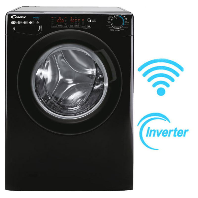 Lavante Séchante Frontale Candy Inverter Smart RWD4128BC 12Kg Noir en Tunisie