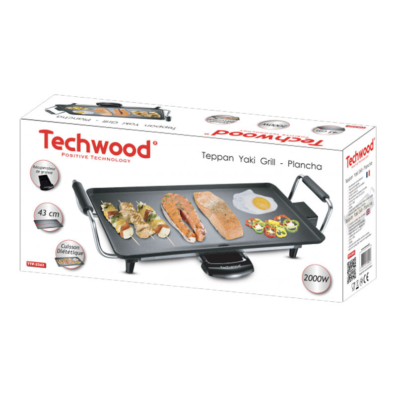 Grille Electrique Techwood TTP-2343 2000W Noir en Tunisie