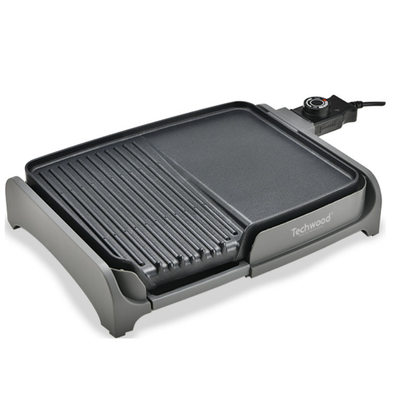 Grille & Teppan Yaki Techwood TTG-3326 1600W Noir en Tunisie