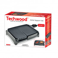 Grille & Teppan Yaki Techwood TTG-3326 1600W Noir en Tunisie