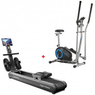 Pack Vélo Elliptique 2en1 + Rameur Magnétique Light Fitness en Tunisie