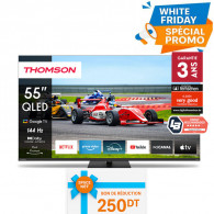Tv Thomson 55" 55QG7C14 QLED Pro Google Tv Noir en Tunisie