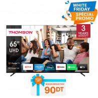 TV Thomson 65UG4S14 65" 4k UHD Side Feet Google Tv Noir