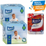 Couches Bébé Kotis Premium T3 28 Pièces Midi Eco en Tunisie