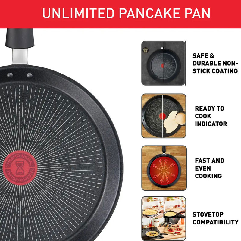 Crêpière Tefal Unlimited 28 cm Noir en Tunisie