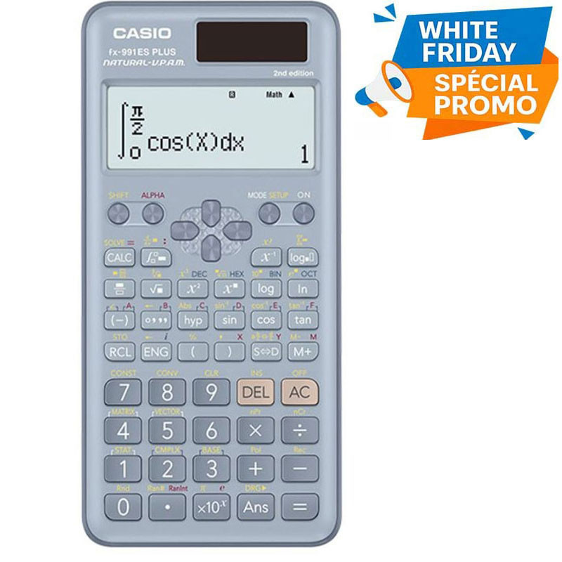 Calculatrice Scientifique Casio FX-991ESPLUS-B 12 Chiffres - Bleu