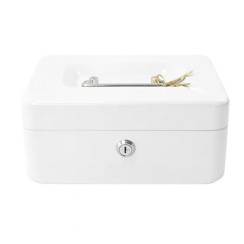 Caisse à Monnaie Dingli DL9002BB Avec Clé Blanc En Tunisie