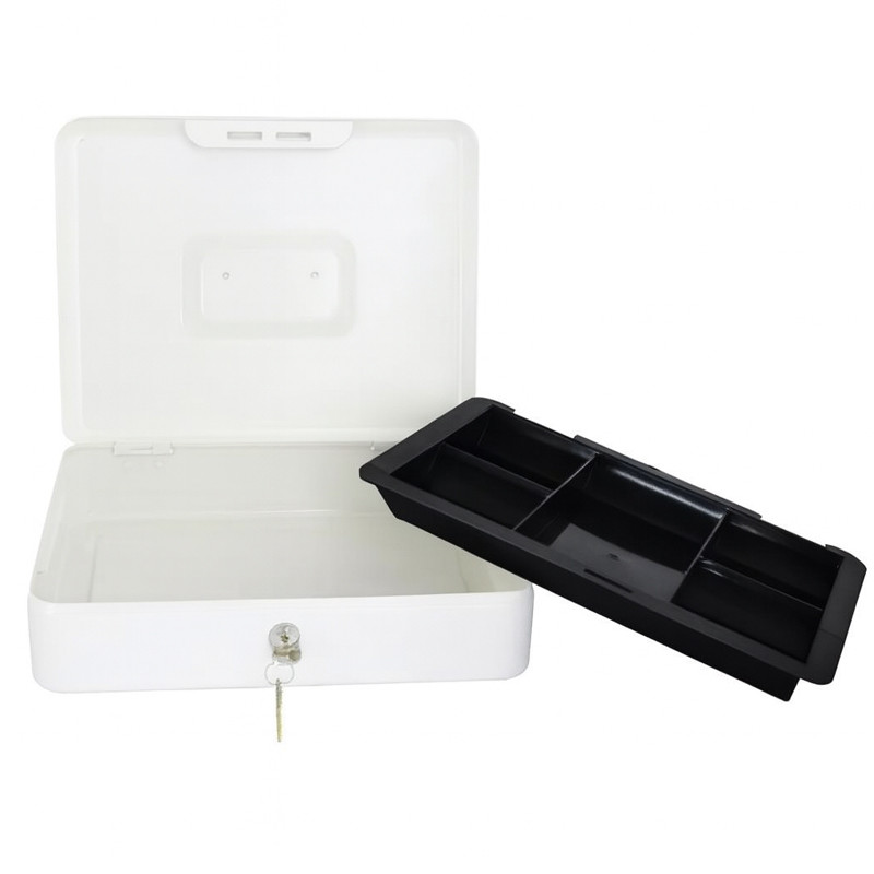 Caisse à Monnaie Dingli DL9003BB Avec Clé Blanc En Tunisie