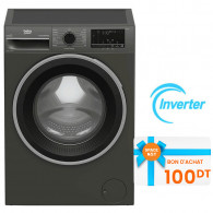 Machine à Laver Frontale Beko B3WFU4822MG 8Kg Inverter Gris Foncée