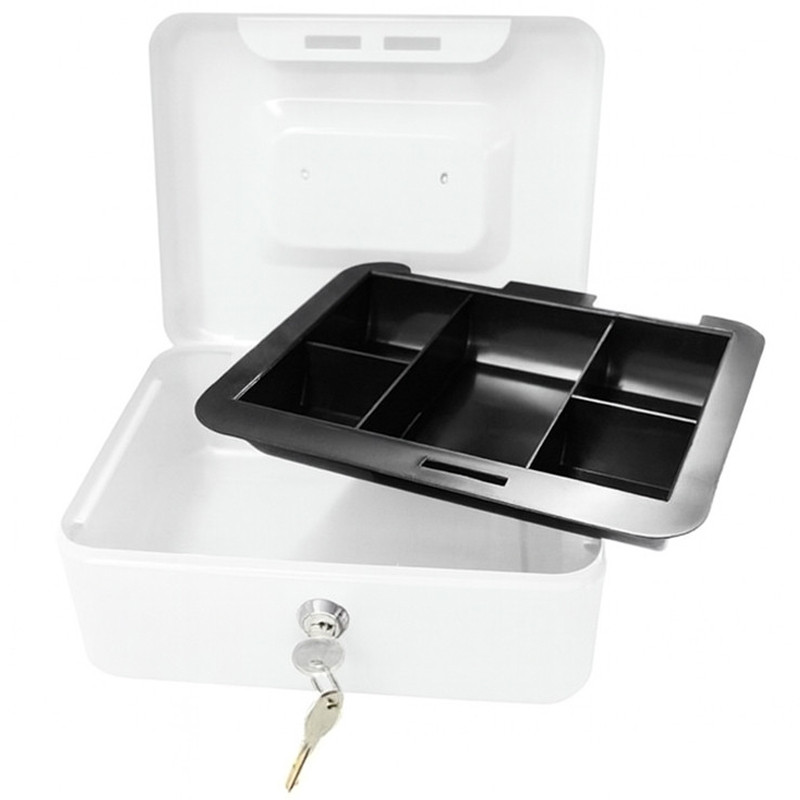 Caisse à Monnaie Dingli DL9002BB Avec Clé Blanc En Tunisie