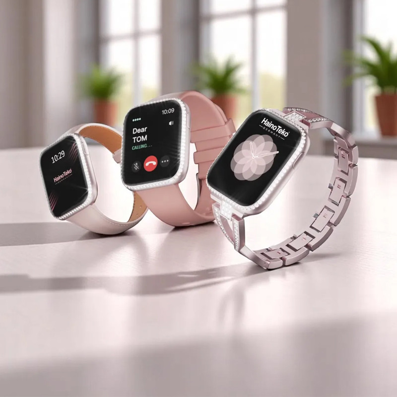 Montre Connectée Haino Teko G13 Mini + 2 Ceintures Rose Gold en Tunisie