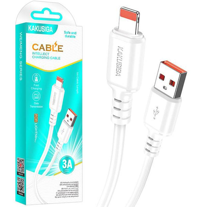 Câble Chargeur Kaku Lightning Blanc