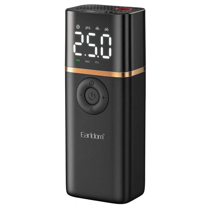 Pompe De Gonflage Multifonction Earldom ET-V4 Noir en Tunisie