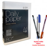Rame Papier Daily Papier A4 80G 500F Blanc