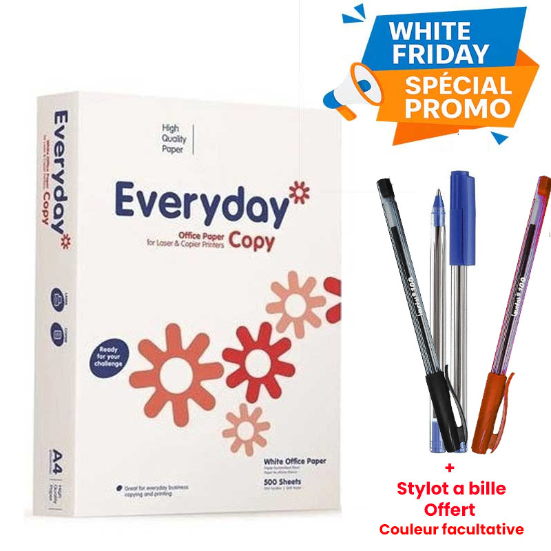 Rame Papier A4 Everyday 70G Extra Blanc en Tunisie