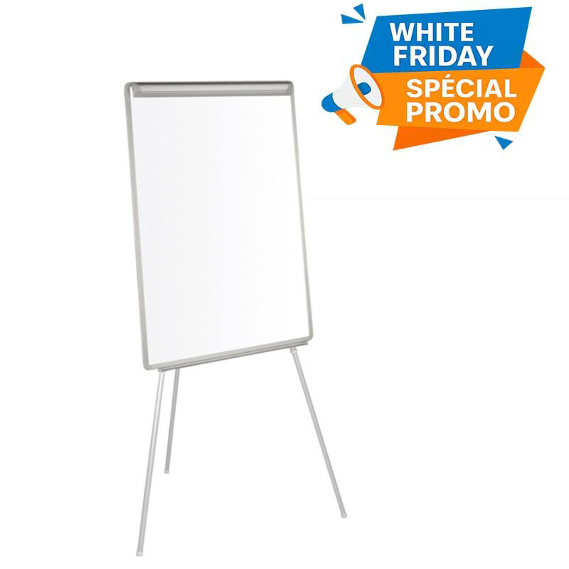 Tableau Blanc Chevalet Magnétique 70 x 100 cm Blanc  en Tunisie