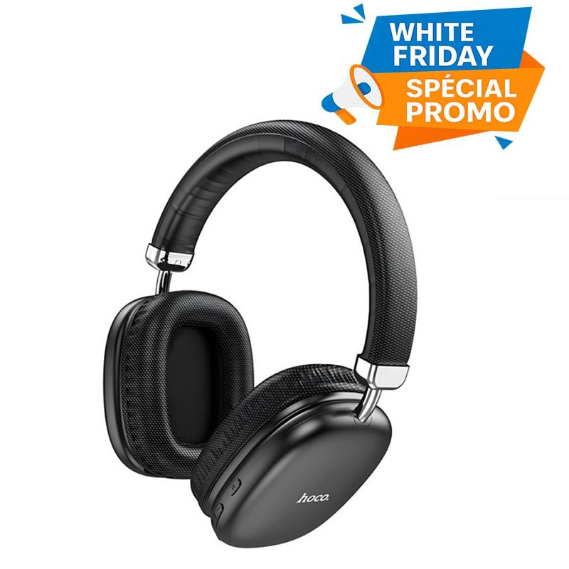 Casque Hoco Bluetooth W35 sans Fil Noir en Tunisie