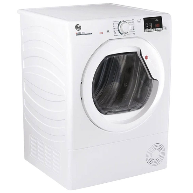 Sèche Linge Frontale Hoover Smart HLEC8DG-80 8kg Blanc en Tunisie