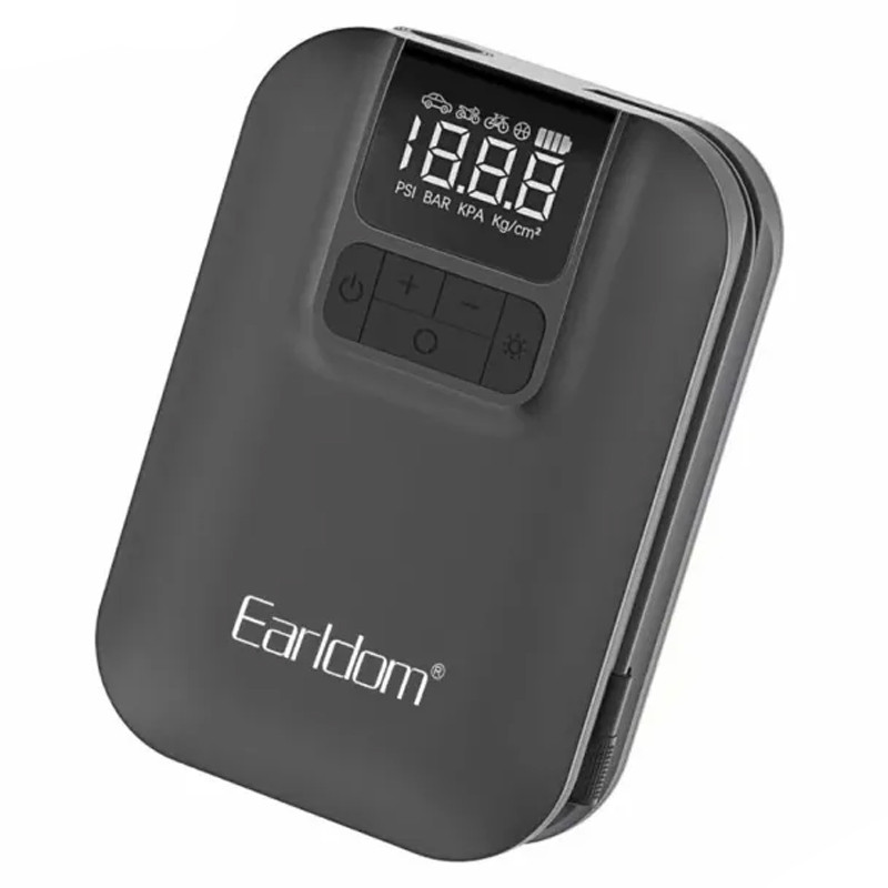 Mini Pompe à Air Multifonction Earldom V2 Inflation Noir en Tunisie