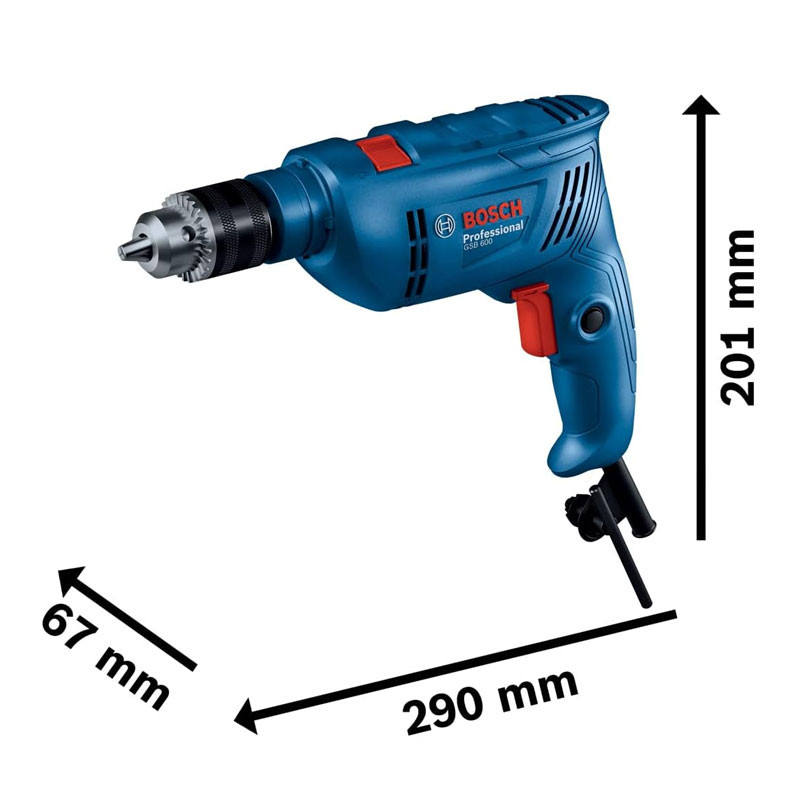 Perceuse à Percussion Bosch GSB 600 600W Bleu