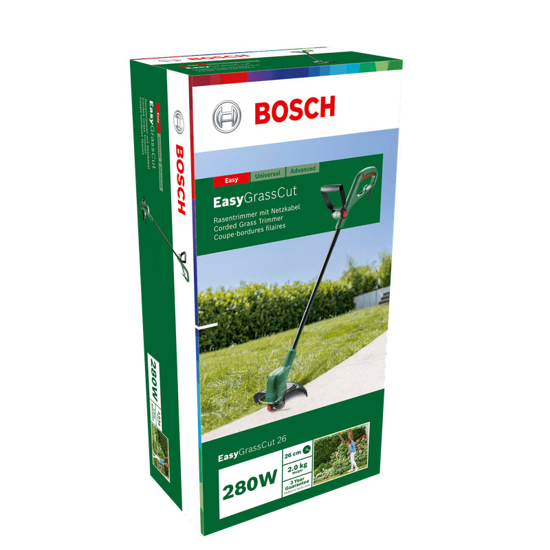 Tondeuse à Gazon Bosch EasyGrassCut 26 280W Vert en Tunisie