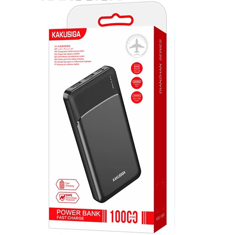 Power Bank KaKu KSC-1083 10 000 mAh Noir En Tunisie
