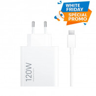 Chargeur Xiaomi Type-C 120W Avec Cable Blanc