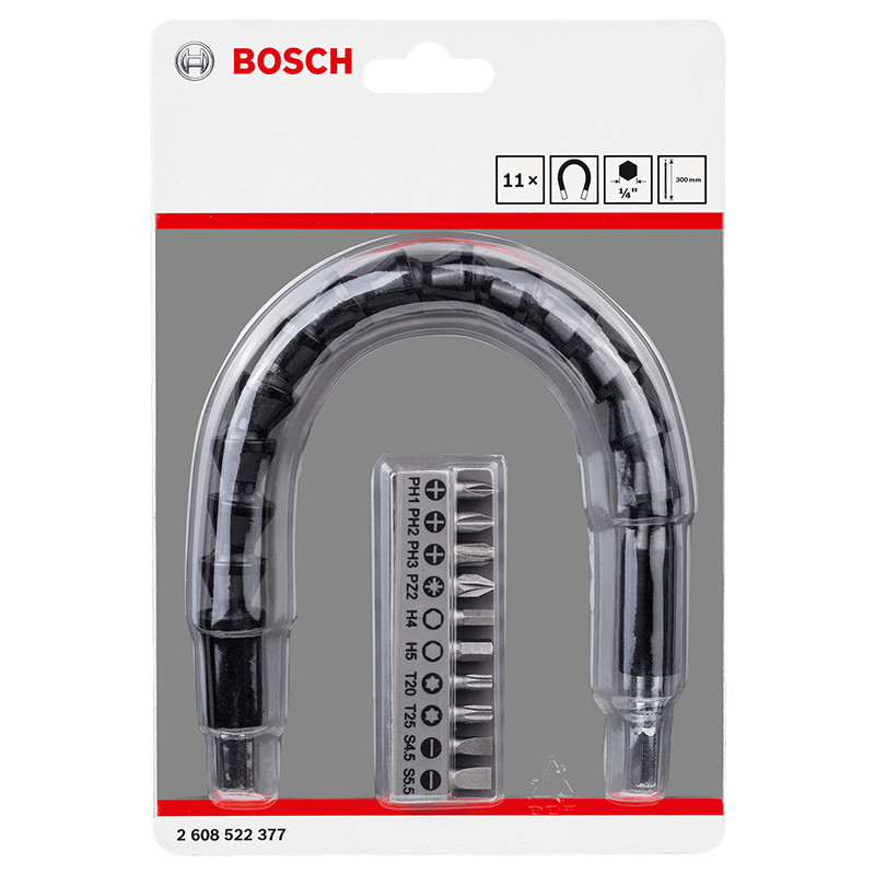 Kit 11 Pièces D'Embouts De Vissage Et Extension Flexible Bosch 2608522377 En Tunisie