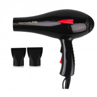 Pack Sèche Cheveux Hoffmans 3900 + Plaque Cheveux G-MAX Noir