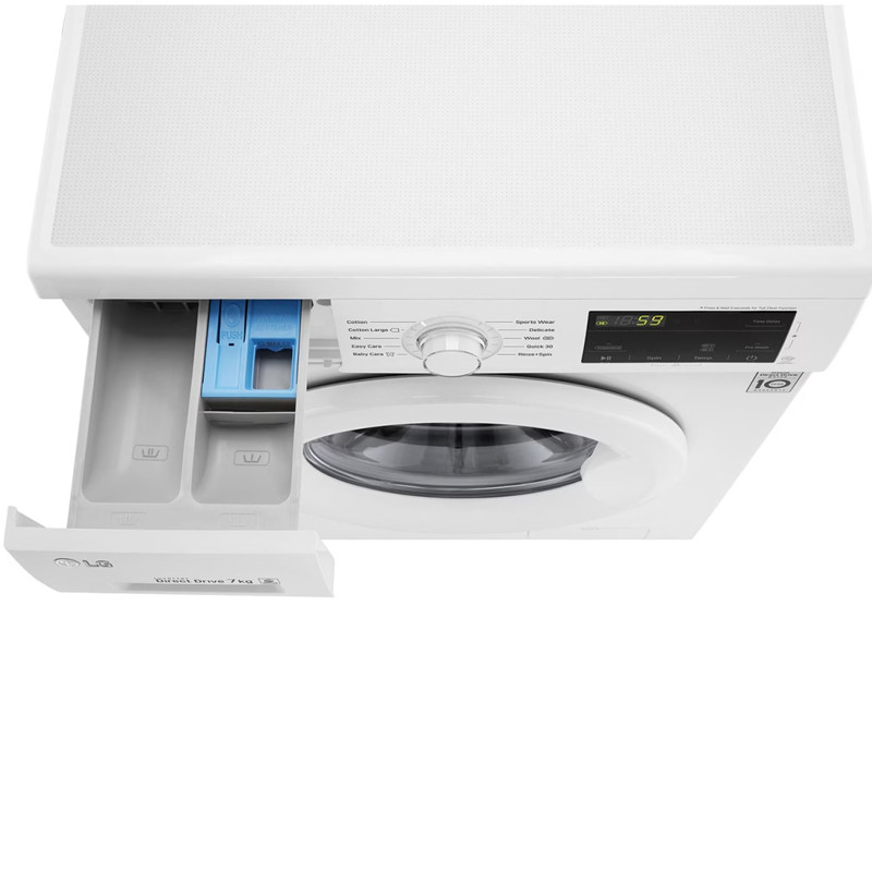 Machine à Laver Frontale LG FH2J3QDNGOP 7 KG Inverter   - Blanc
