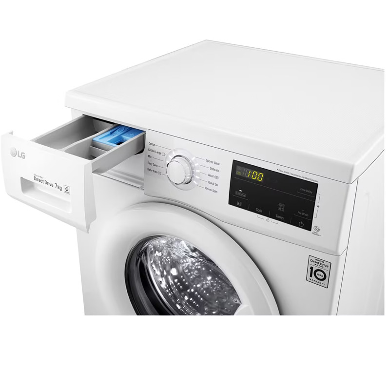 Machine à Laver Frontale LG FH2J3QDNGOP 7 KG Inverter   - Blanc