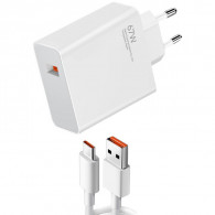 Adaptateur Chargeur Xiaomi 67W Blanc en Tunisie