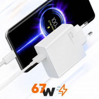 Adaptateur Chargeur Xiaomi 67W Blanc en Tunisie
