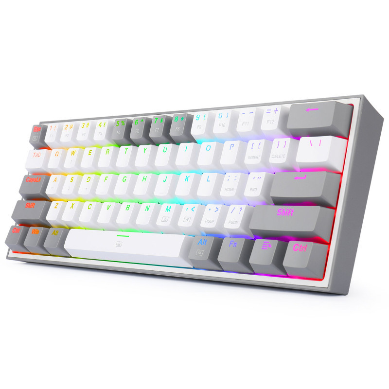 Clavier Gaming Mécanique Redragon FIZZ K617 Full RGB Gris en Tunisie