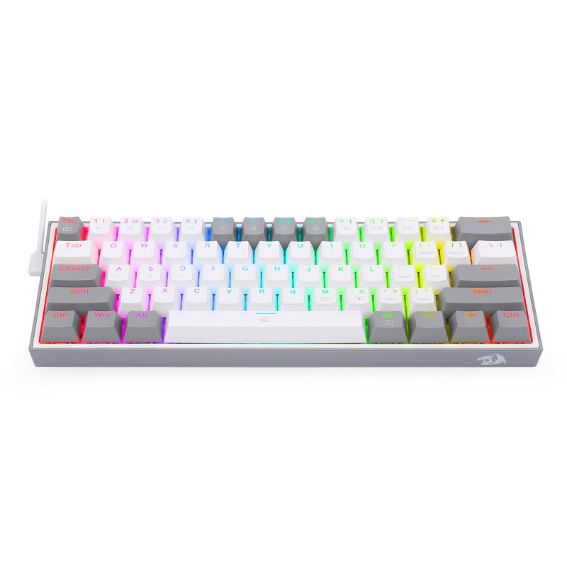 Clavier Gaming Mécanique Redragon FIZZ K617 Full RGB Gris en Tunisie