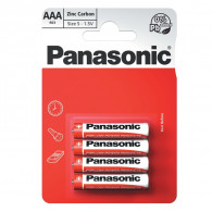 4 Piles Panasonic Zinc Carbone R03 AAA 1.5 V