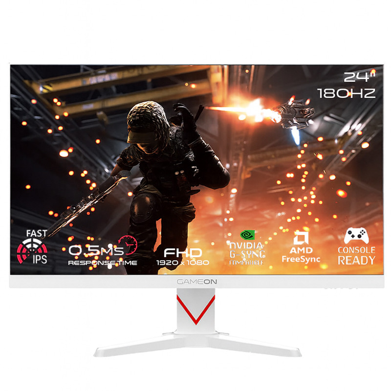 Ecran Gaming Gameon GOAM24FHD180IPS 23.8" FHD 180Hz IPS Blanc En Tunisie