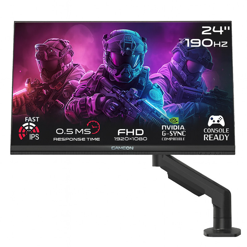 Ecran Gaming Gameon Midnight Pro X Series 24.5" FHD 190Hz IPS Noir En Tunisie