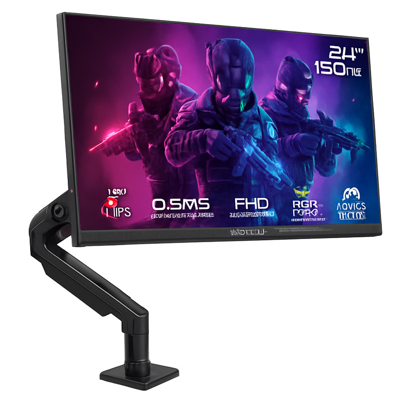 Ecran Gaming Gameon Midnight Pro X Series 24.5" FHD 190Hz IPS Noir En Tunisie
