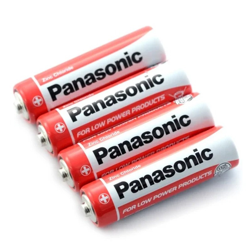 4 Piles Panasonic Zinc Carbone R6 AA 1.5 V en Tunisie