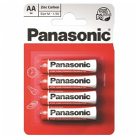 4 Piles Panasonic Zinc Carbone R6 AA 1.5 V