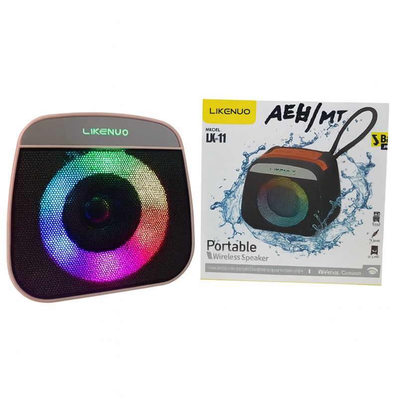 Haut Parleur Bluetooth Likenuo LX-11 RGB Rose en Tunisie