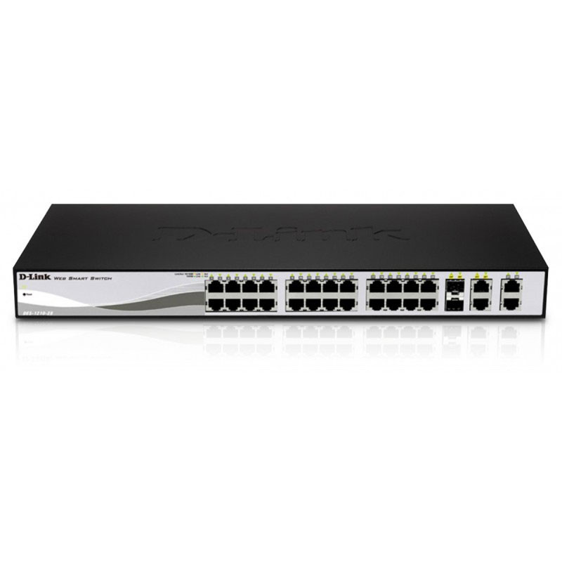 Switch D-Link DGS-1210-28P 24 Ports Gigabit 4 Ports SFP Noir en Tunisie
