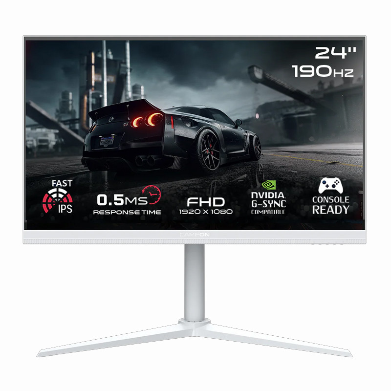 Ecran Gaming Gameon Artic Pro X Series 24.5" FHD 190Hz Fast IPS Blanc En Tunisie
