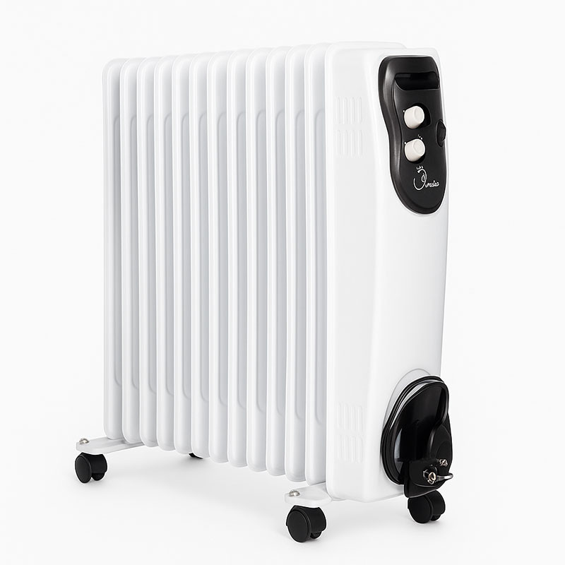 Radiateur à Bain D'huile Coala Compact BH2500 11 éléments 2500W Blanc