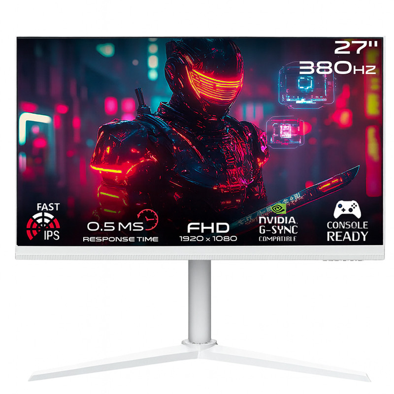 Ecran Gaming Gameon Artic Pro Series  27" FHD 380Hz Fast IPS Blanc En Tunisie
