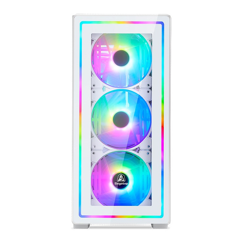 Boitier Gaming Segotep GANK-360 E-ATX Blanc En Tunisie
