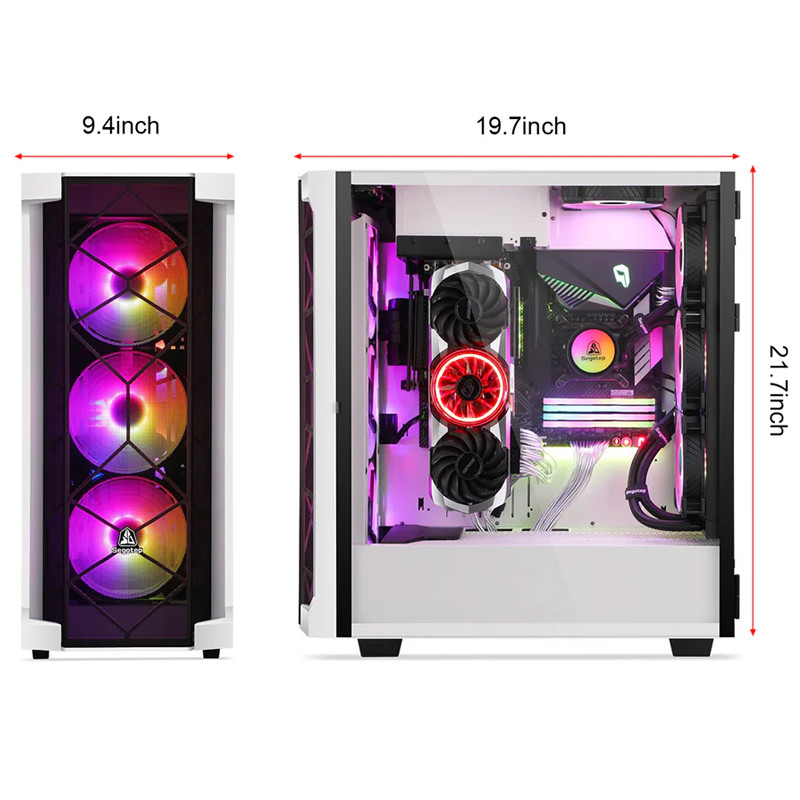 Boitier Gaming Segotep Phoenix T1 E-ATX Noir En Tunisie