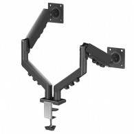 Support De Bureau Gameon GO-5550 Double Ecran à Ressort à Gaz 17" - 32" Noir En Tunisie